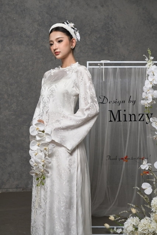 Áo dài trắng xuông 20