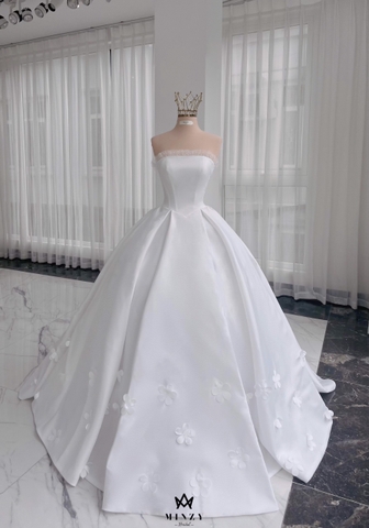 Tổng hợp mẫu váy cưới lụa đẹp được lựa chọn nhiều nhất