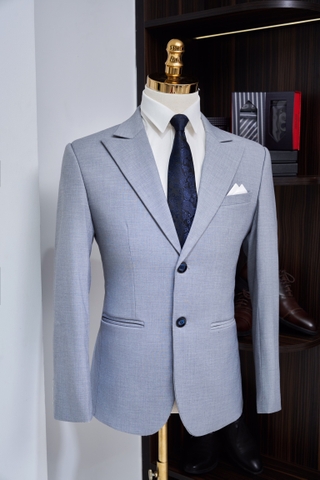 Vest xám sáng 2 cúc