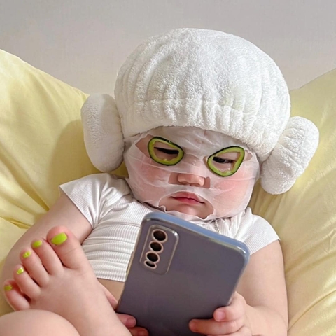 KHĂN CUỐN TÓC CHO BÉ VÀ MẸ