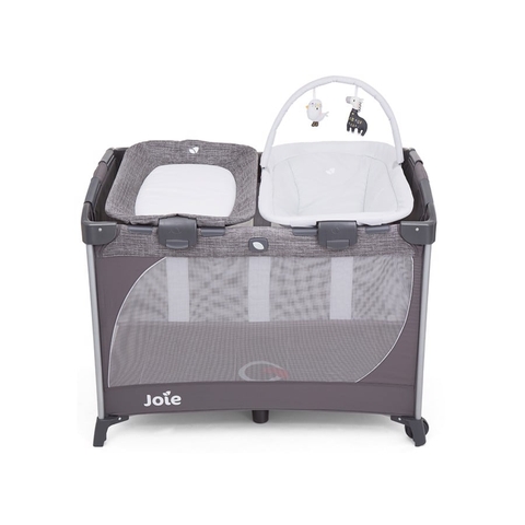 GIƯỜNG CŨI COMMUTER CHANGE & SNOOZE LINEN GRAY - JOIE BABY
