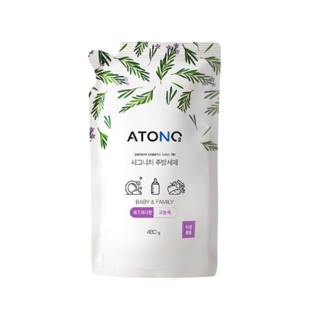 NƯỚC RỬA BÌNH, RAU CỦ QUẢ VÀ CHÉN BÁT THUẦN CHAY ĐẬM ĐẶC CHO BÉ TỪ 0M+ (DẠNG TÚI) 480G - ATONO2