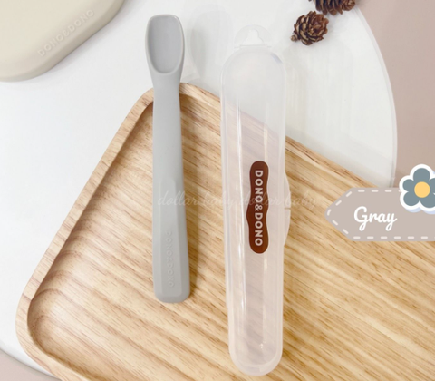 THÌA SILICONE BẠCH KIM CAO CẤP GREY - DONO&DONO
