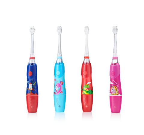 BÀN CHẢI ĐIỆN SÓNG ÂM DÙNG PIN KIDZSONIC - BRUSH-BABY