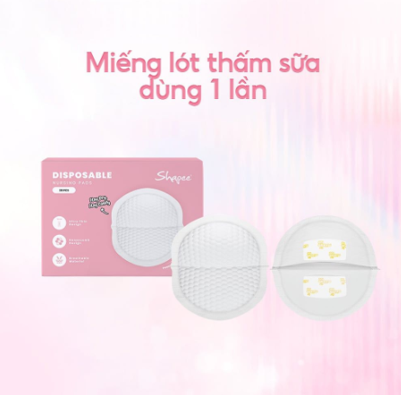 MIẾNG LÓT THẤM SỮA DÙNG 1 LẦN- SHAPEE