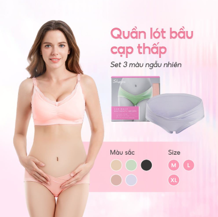 SET 3 CÁI NGẪU NHIÊN QUẦN LÓT BẦU CẠP THẤP - SHAPEE