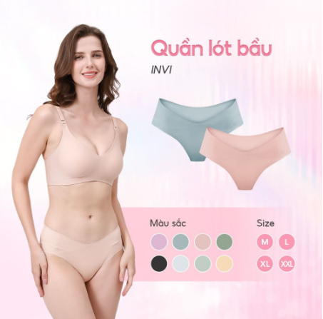 QUẦN LÓT BẦU VÀ CHO CON BÚ INVI - SHAPEE