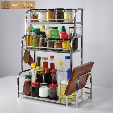 Kệ gia vị đa năng inox 2-3 tầng K11