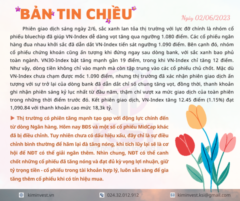 Bản tin thị trường ngày 2/6/2023