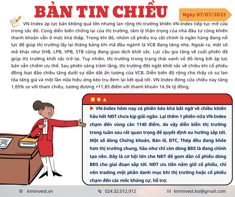 Bản tin thị trường ngày 07/07/2023
