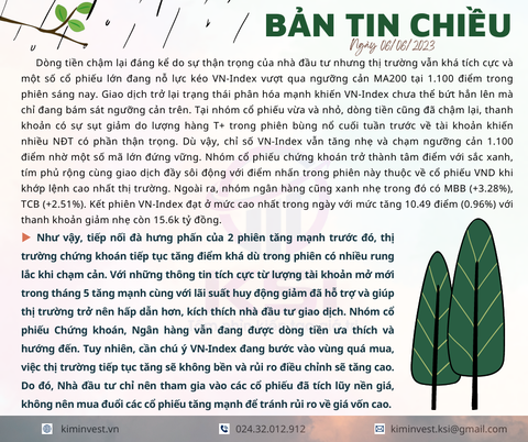 Bản tin thị trường ngày 06/06/2023