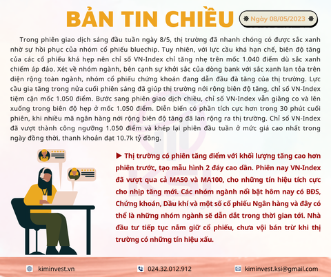 Bản tin chiều ngày 08/05/2023