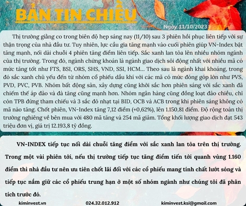 Bản tin thị trường 11/10/2023