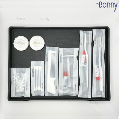 Bộ đồ dùng khách sạn Amelities túi comfort trắng bịch 100c