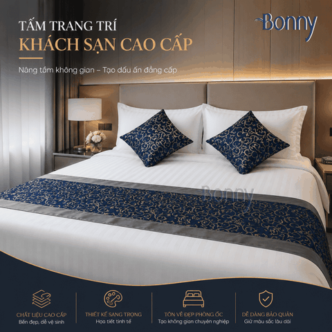 Tấm trải giường, vỏ gối trang trí giường