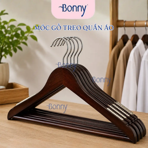 Móc gỗ treo quần áo