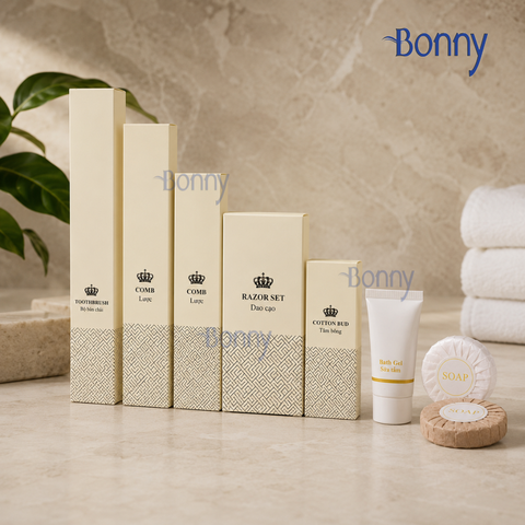 Bộ đồ dùng khách sạn Amenities Hộp giấy bịch 50 chiếc