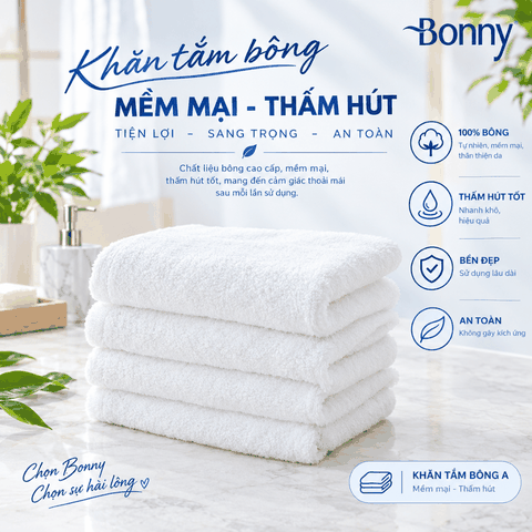 Khăn tắm khách sạn cotton mềm mại