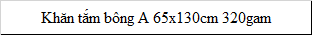 Khăn gội Cotton sợi bông A 34x70cm 130gam
