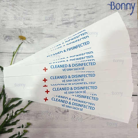 100 Niêm phong, giấy niêm phong bồn cầu, tem dán niêm phong vệ sinh sạch sẽ, 100 chiếc niêm phong bồn cầu