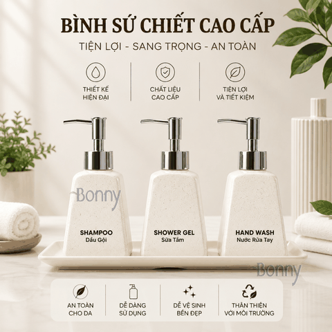 Bình dáng thang cát trắng 200ml