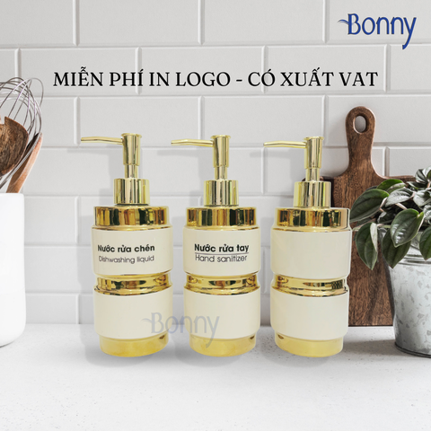 Bình trụ 3 vàng kim TT10-KEM 420ml