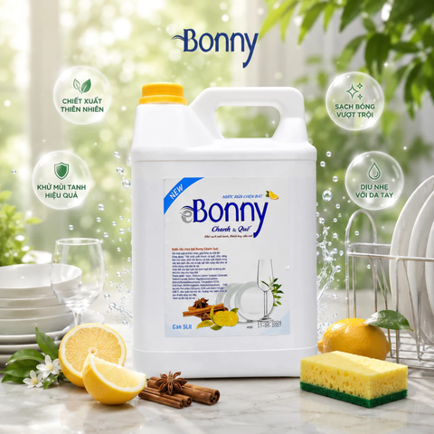 Can nước rửa chén Bonny hương chanh quế