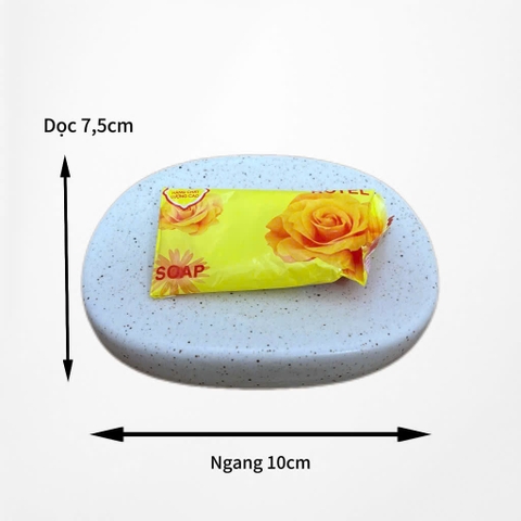 Khay xà bông bầu dục cát trắng