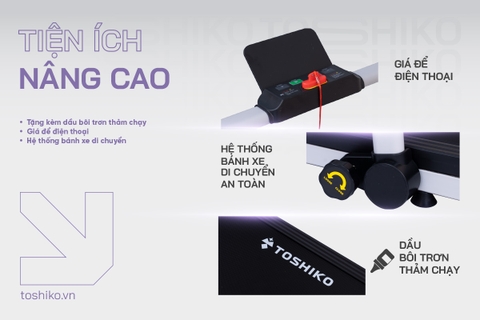 Máy chạy bộ gấp gọn Toshiko GenZ