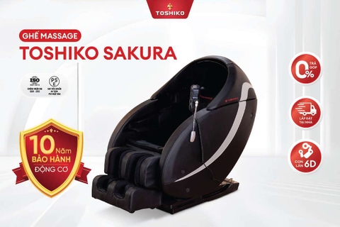 Ghế massage 6D nội địa Nhật Toshiko Sakura (AnmaohIV)