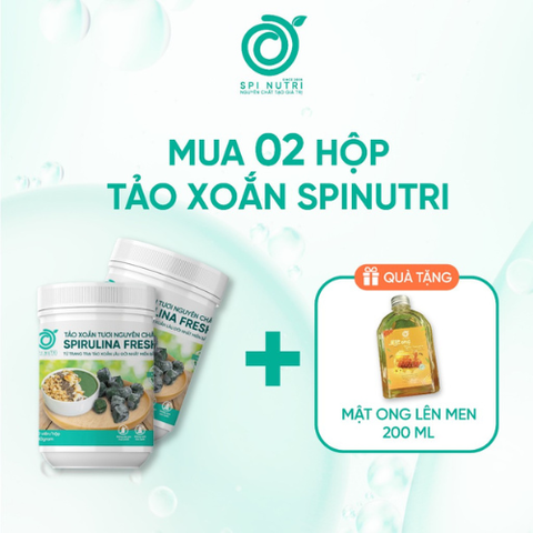 COMBO MUA 2 TẢO XOẮN TƯƠI NGUYÊN CHẤT TẶNG 150ML MẬT ONG LÊN MEN
