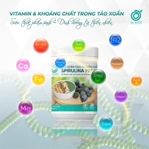 COMBO MUA 6 TẶNG 3,TẢO XOẮN TƯƠI NGUYÊN CHẤT TẶNG 300 ML MẬT ONG LÊN MEN