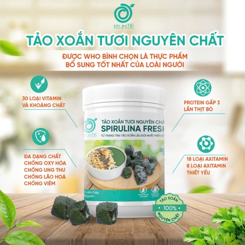 COMBO MUA 5 TẶNG 2,TẢO XOẮN TƯƠI NGUYÊN CHẤT TẶNG 300ML MẬT ONG LÊN MEN