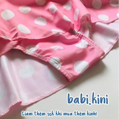 Bikini bé gái chấm bi 1 mảnh đủ các size