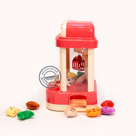 Đồ chơi máy gắp thú mini dùng pin hoặc cắm điện
