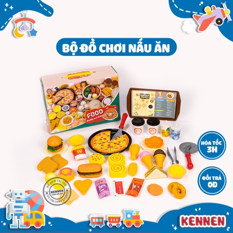 Bộ đồ chơi nấu ăn dimsum fastfood BBQ 88 chi tiết xịn đẹp