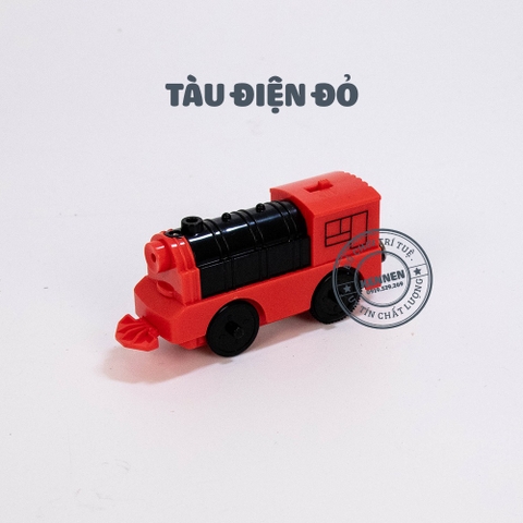 Đồ chơi xe lửa dùng pin chạy trên nền phẳng hoặc ray (Chỉ tàu khách có thể mua thêm ray gỗ)