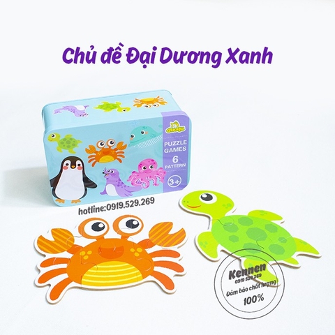 Siêu Ghép hình puzzle bản to cho bé 2+