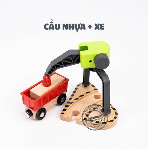 Cẩu nhựa tặng xe - Bộ Thomas and friends