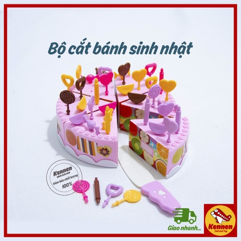 Bộ cắt bánh sinh nhật nhỏ 43 chi tiết nhựa abs an toàn cho bé