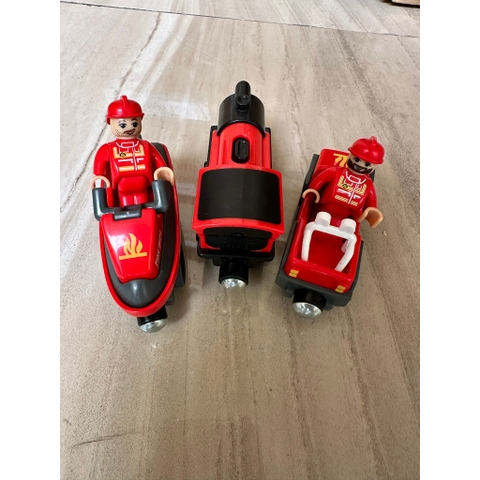 Đồ chơi xe lửa dùng pin chạy trên nền phẳng hoặc ray (Chỉ tàu khách có thể mua thêm ray gỗ)