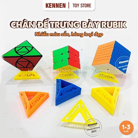 (HÀNG TẶNG) Chân đế trưng bày các loại rubik nhiều màu sắc hàng loại đẹp bền - Kennen shop