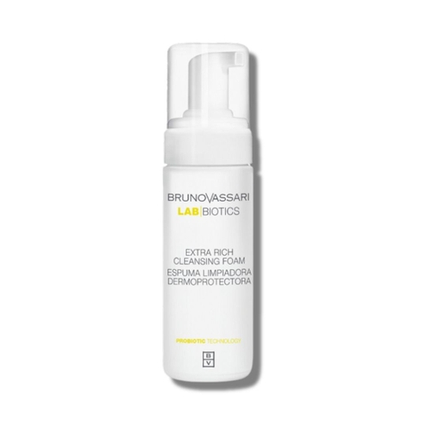 Bọt Rửa Mặt Cho Da Nhạy Cảm Bruno Vassari Lab Biotics Extra Rich Cleansing Foam