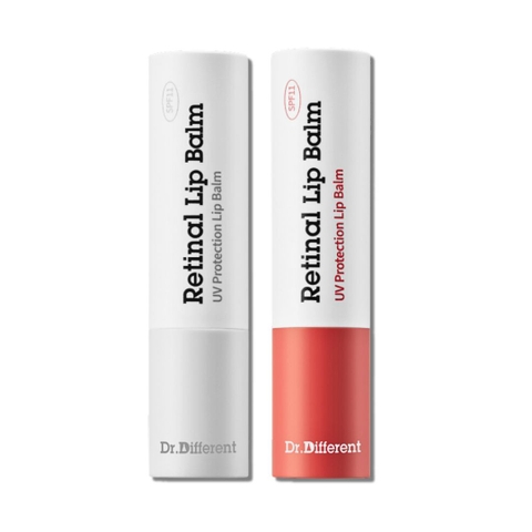 Son Dưỡng Môi Dr.Different Retinal Lip Balm SPF 11 - Giảm Nhăn, Dưỡng Ẩm, Chống Nắng