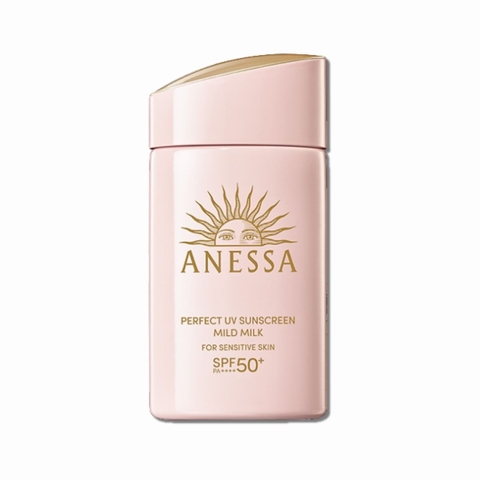 Sữa Chống Nắng Cho Da Nhạy Cảm & Trẻ Em Anessa Perfect UV Sunscreen Mild Milk SPF50+ PA++++
