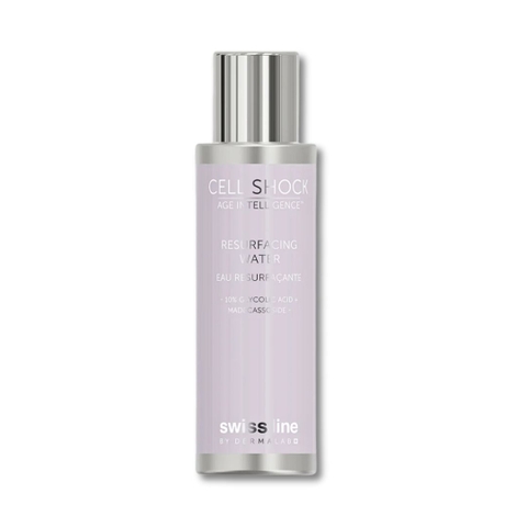 Toner Dưỡng Sáng, Chống Lão Hóa Da với Glycolic Acid 10% Swissline Cell Shock AI Resurfacing Water