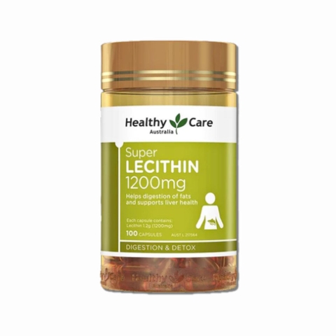 Viên Uống Healthy Care Super Lecithin 1200mg (Hỗ Trợ Nội Tiết Tố Nữ, Làm Đẹp Da)