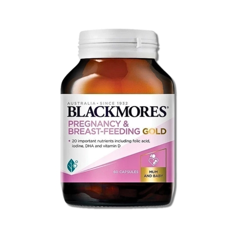 Vitamin Tổng Hợp Blackmores Pregnancy & Breast-Feeding Gold (DHA, Iốt, Axit Folic)