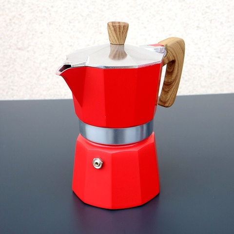 Bình Pha Cà Phê Dã Ngoại MOKA POT Red
