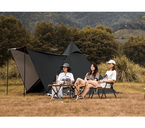 Lều kim tự tháp gấp gọn chính hãng Mountainhiker dùng 4-6 người, Tặng kèm thảm chống thấm